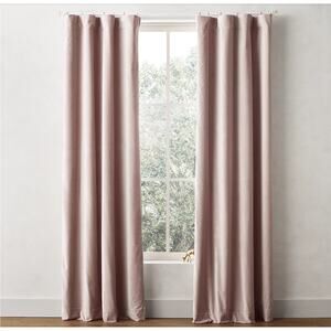 New Restoration Hardware 108 Length Dusty Rose Velvet Curtain Drape Panel